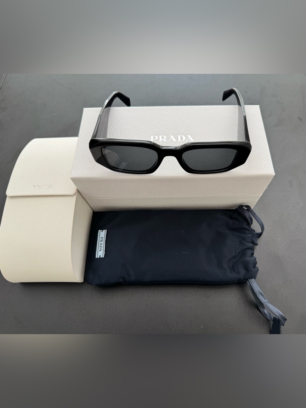 Prada PR 17WS Black Sunglasses